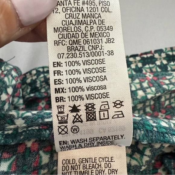 Roxy Start Something Green Pink Strappy Maxi Dress Lightweight Boho Tie Back XL - Picture 14 of 15